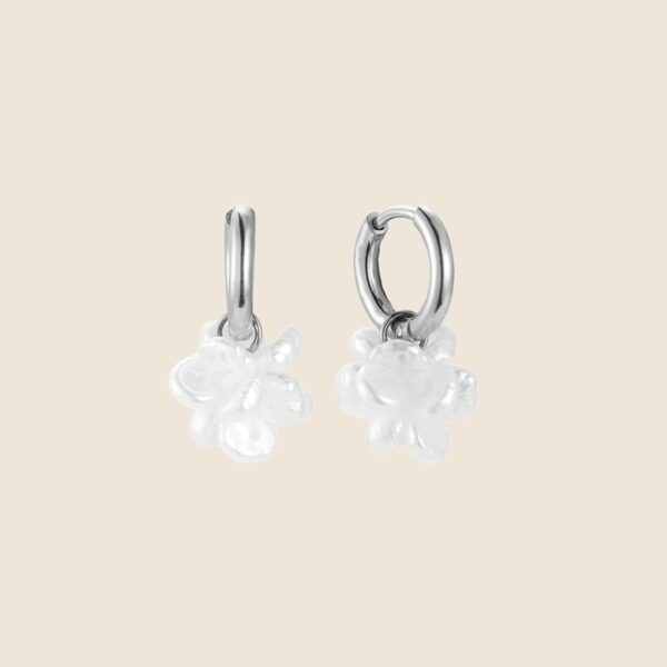 Fancy summer earrings silver