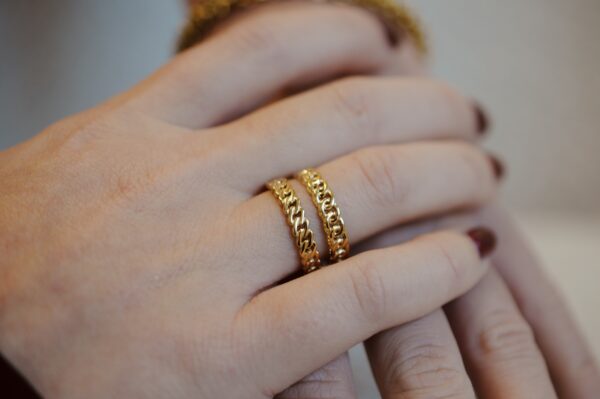 Double ring - gold