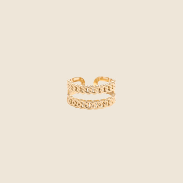 Double ring - gold - Image 3