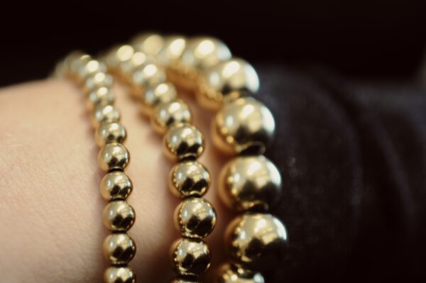 Bubble bracelet large - gold