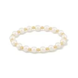 Pearl and gold dot bracelet Pearl and gold dot bracelet