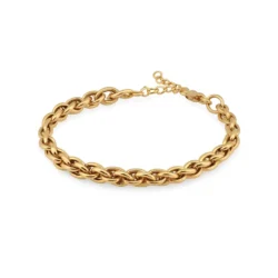 Square bold chain bracelet gouden schakelarmband